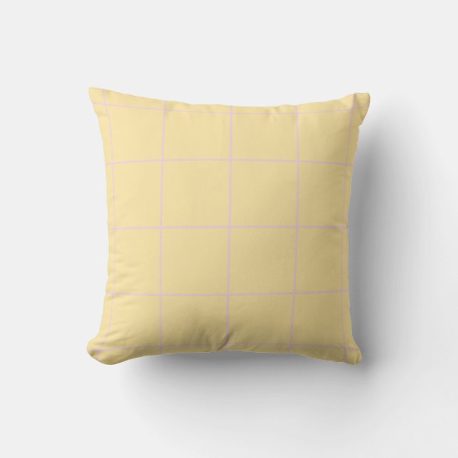Soft Color Vertical Stripe Pattern Design Cushion (Front)