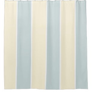 Soft Color Vertical Stripe Pattern Design Shower Curtain