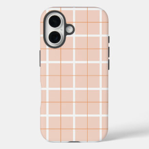 Soft Color Vertical Stripe Pattern Point Design iPhone 16 Case