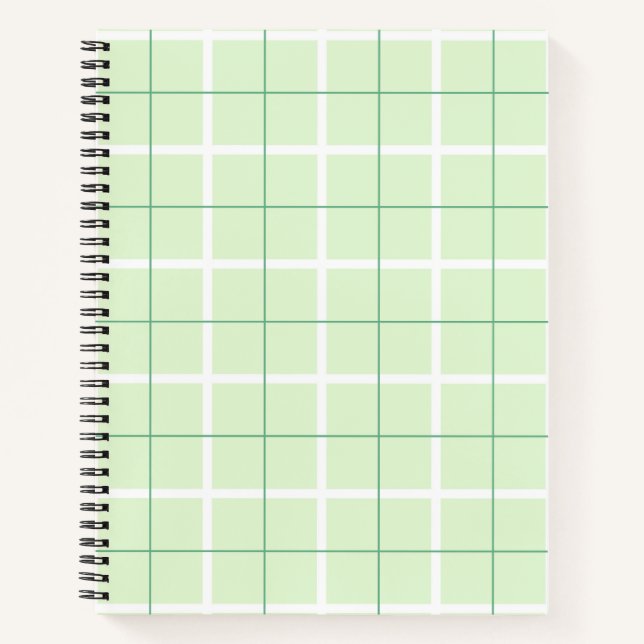 Soft Color Vertical Stripe Pattern Point Design Notebook (Front)