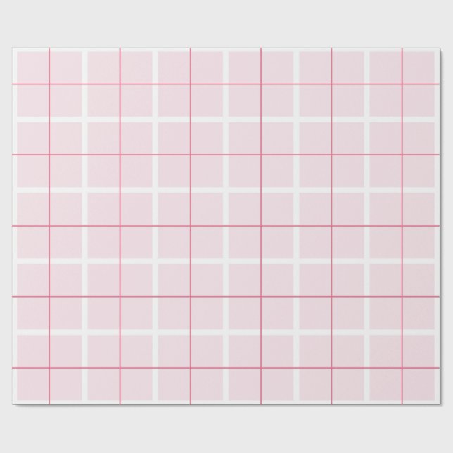 Soft Color Vertical Stripe Pattern Point Design Wrapping Paper (Flat)