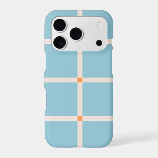 Soft Colour Grid Pattern with Warm Accent Minimal (Back)