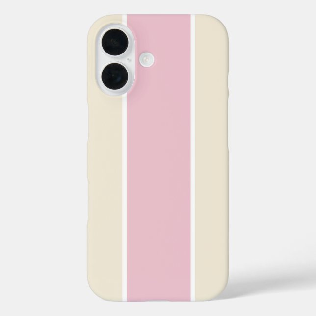 Soft Colour Vertical Stripe Pattern Design Case-Mate iPhone Case (Back)