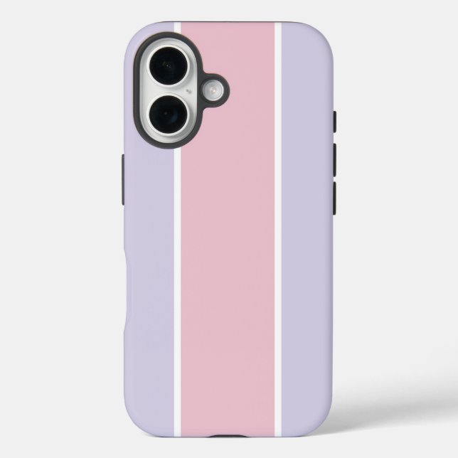 Soft Colour Vertical Stripe Pattern Design Case-Mate iPhone Case (Back)