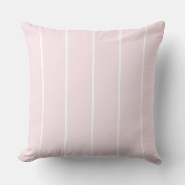 Soft Colour Vertical Stripe Pattern Design Cushion (Front)