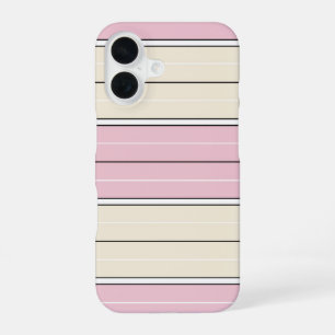 Soft Colour Vertical Stripe Pattern Design iPhone 16 Case