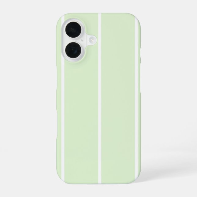 Soft Colour Vertical Stripe Pattern Design iPhone 16 Case (Back)