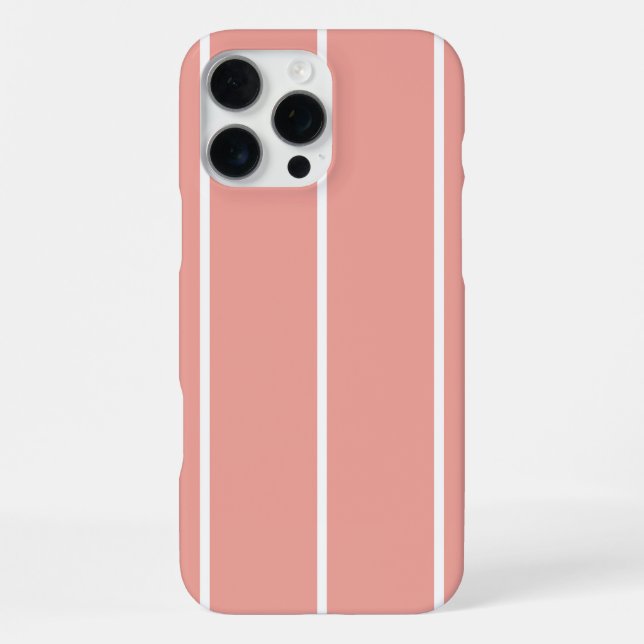 Soft Colour Vertical Stripe Pattern Design iPhone Case (Back)