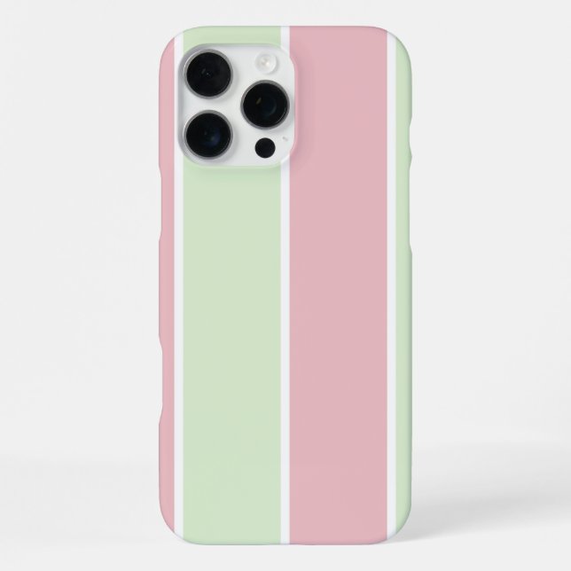Soft Colour Vertical Stripe Pattern Design iPhone Case (Back)
