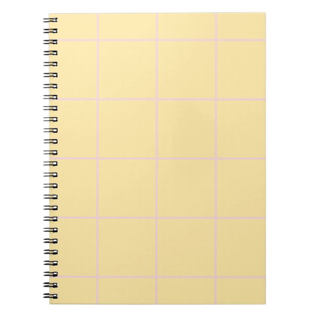Soft Colour Vertical Stripe Pattern Design Notebook (Front)