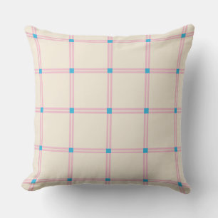 Soft Colour Vertical Stripe Pattern Point Design Cushion