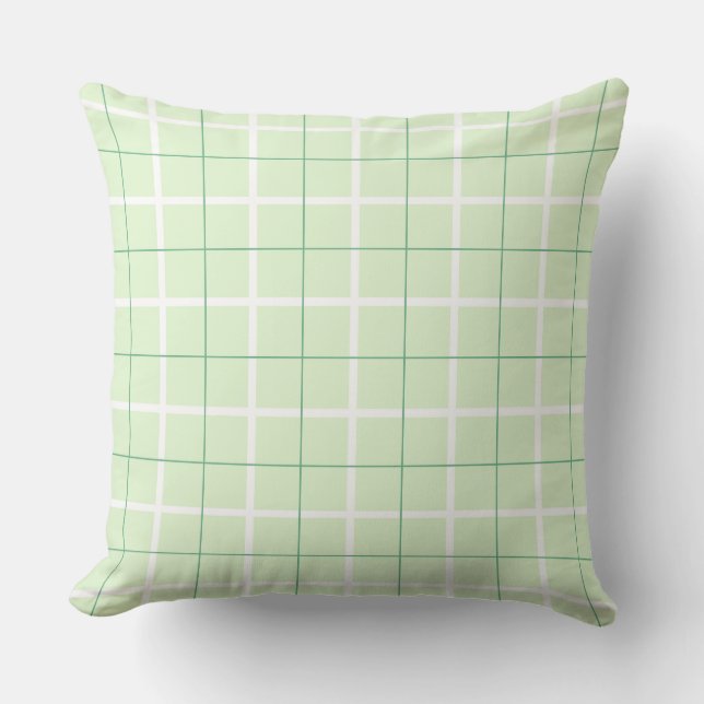 Soft Colour Vertical Stripe Pattern Point Design Cushion (Front)