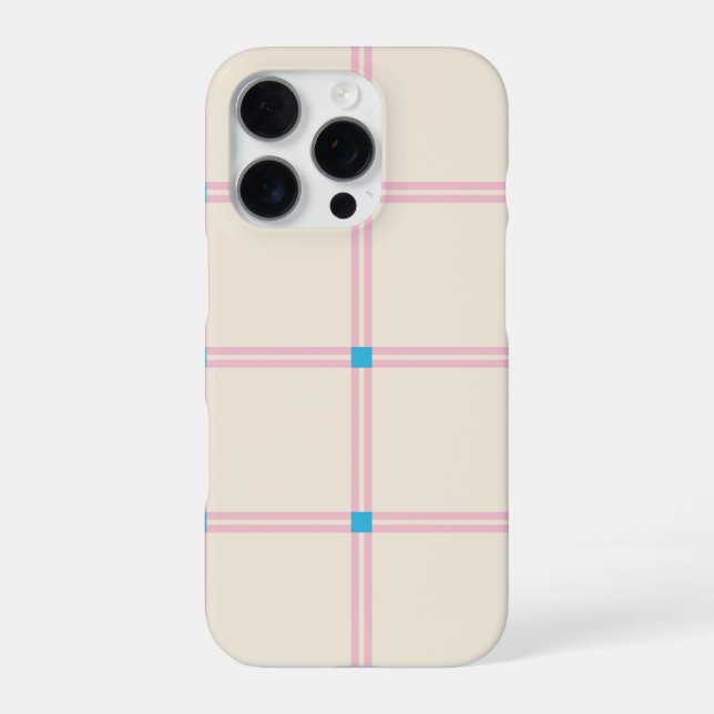 Soft Colour Vertical Stripe Pattern Point Design iPhone Case (Back)