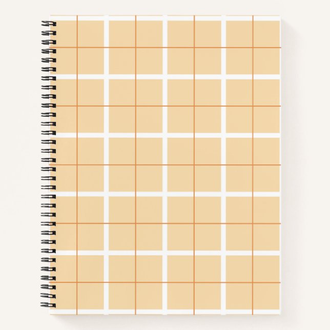 Soft Colour Vertical Stripe Pattern Point Design Notebook (Front)