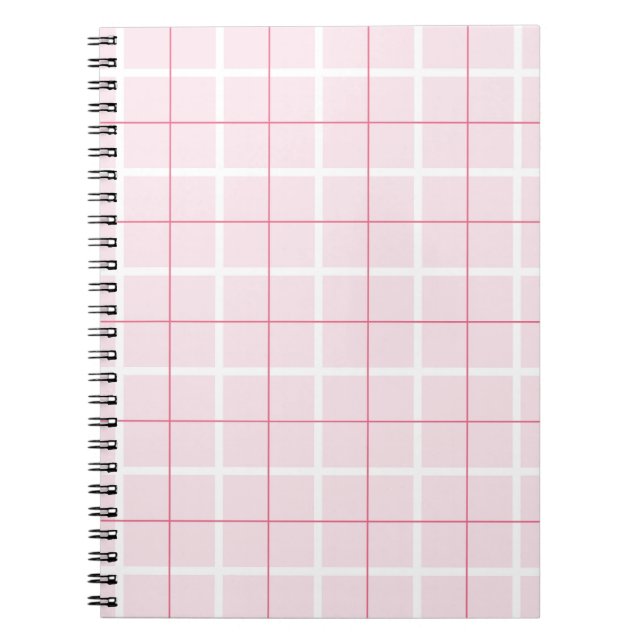 Soft Colour Vertical Stripe Pattern Point Design Notebook (Front)