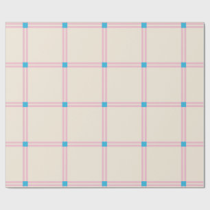 Soft Colour Vertical Stripe Pattern Point Design Wrapping Paper