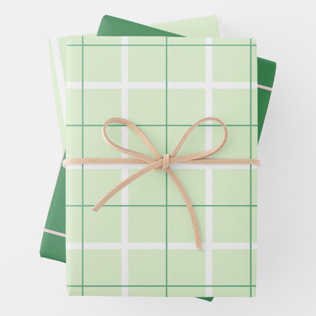 Soft Colour Vertical Stripe Pattern Point Design Wrapping Paper Sheet (In situ)