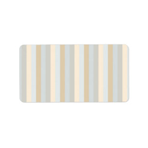Soft Coloured Greys Vertical Stripes Pattern Label