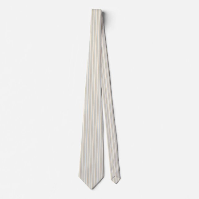 Soft Coloured Greys Vertical Stripes Pattern Tie (Front)