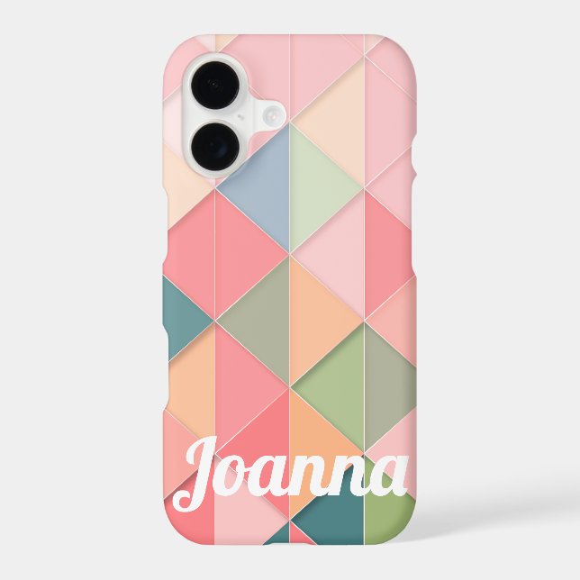 Soft Colourful Triangles Custom (Back)