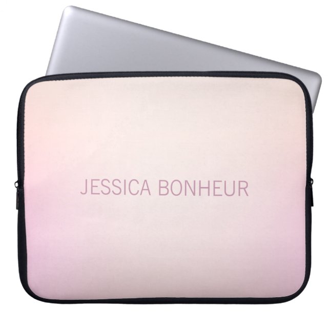 Soft Colours Fading Ombre Laptop Sleeve (Front)