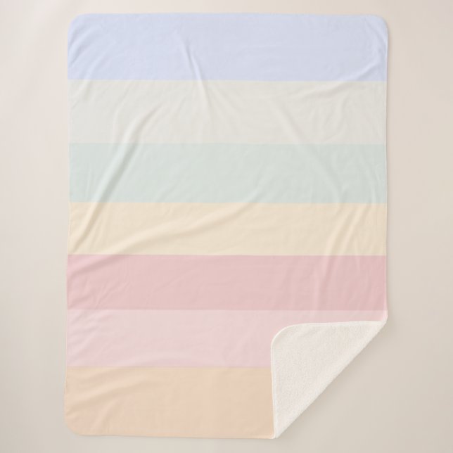 Soft Colours  Sherpa Blanket (Front)
