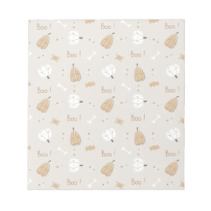 Soft Cosy Halloween Pattern Notepad
