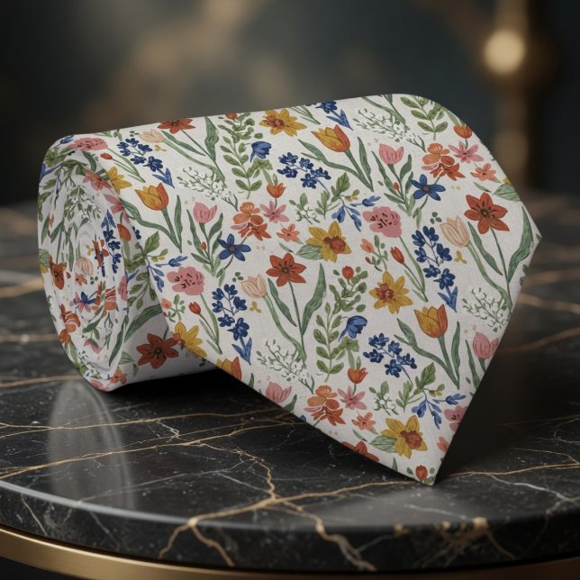 Soft Cottage Garden Floral  Tie (Creator Uploaded)