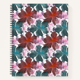 Soft Cottagecore Floral Pattern Pastel Aesthetic Notebook