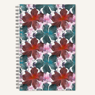 Soft Cottagecore Floral Pattern Pastel Aesthetic Notebook