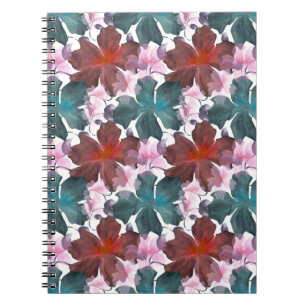 Soft Cottagecore Floral Pattern Pastel Aesthetic Notebook