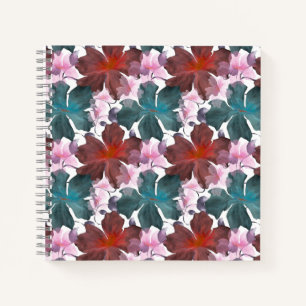 Soft Cottagecore Floral Pattern   Pastel Aesthetic Notebook