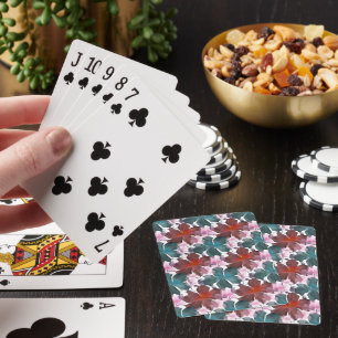 Soft Cottagecore Floral Pattern Pastel Aesthetic Playing Cards
