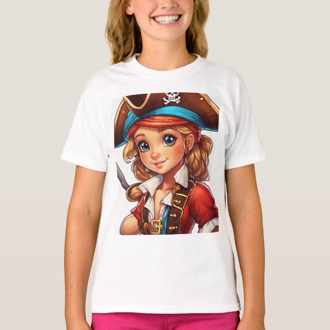 Soft Cotton Girls’ Tee – Fun Prints & Modern Style (Front)