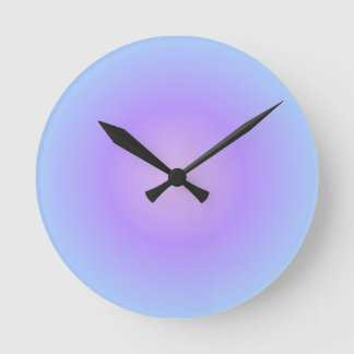 Soft Cotton Lavender Round Clock