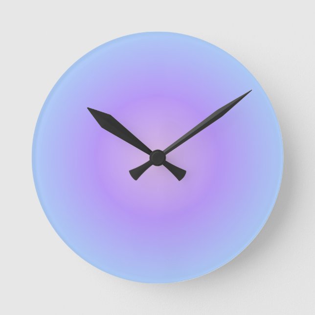 Soft Cotton Lavender Round Clock (Front)