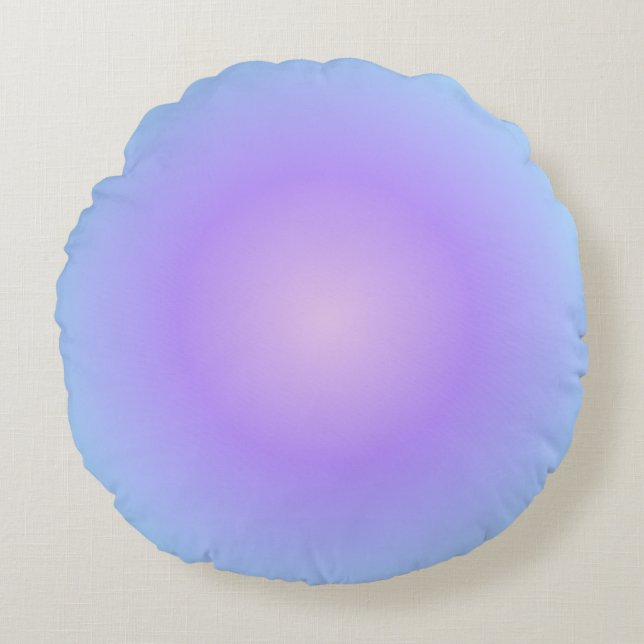 Soft Cotton Lavender Round Cushion (Front)
