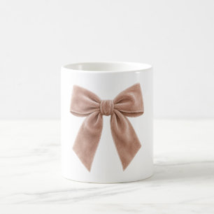 Soft Cream Bow Coffee Mug