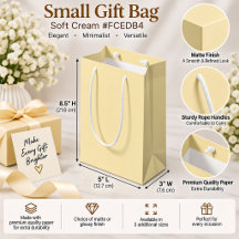 Soft Cream Elegant Minimalist Gift Packaging