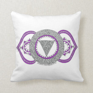 Soft cushion featuring the third eye chakra