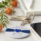 Soft Damask 45th Wedding Anniversary Key Chain