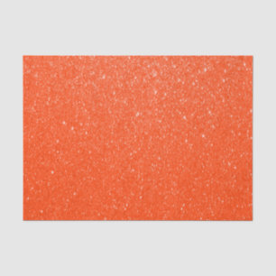 Soft Dark Orange Glitter Print Tissue Paper