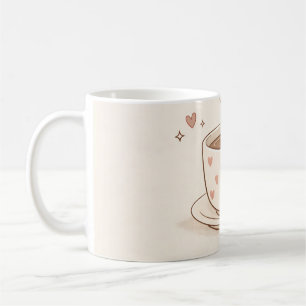 Soft days, cosy thoughts - Cute Coffee Cup Art