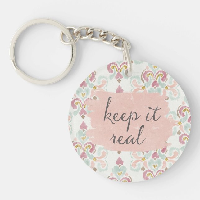 Soft Deco III | Keep It Real Key Ring (Front)