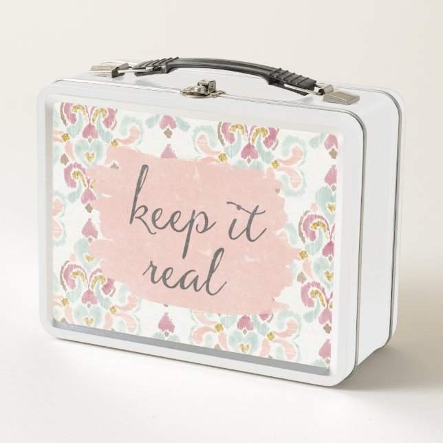 Soft Deco III | Keep It Real Metal Lunch Box (Front)