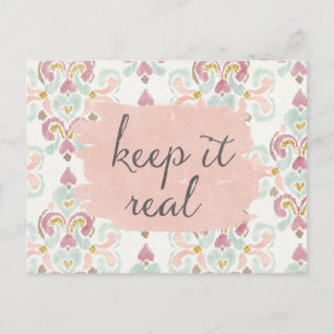 Soft Deco III   Keep It Real Postcard