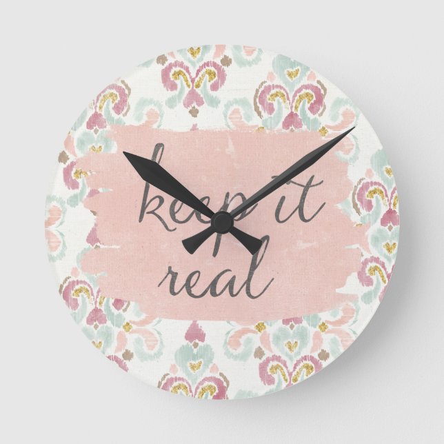 Soft Deco III | Keep It Real Round Clock (Front)