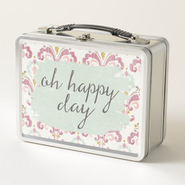 Soft Deco VI | Oh Happy Day Metal Lunch Box (Front)
