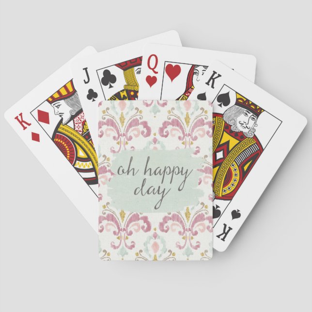 Soft Deco VI | Oh Happy Day Playing Cards (Back)