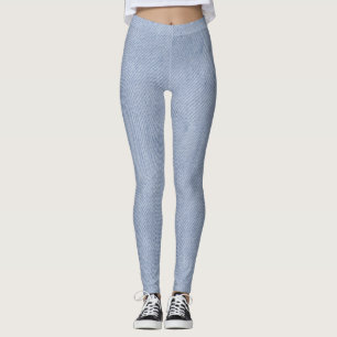 Soft Denim Weave Texture Leggings
